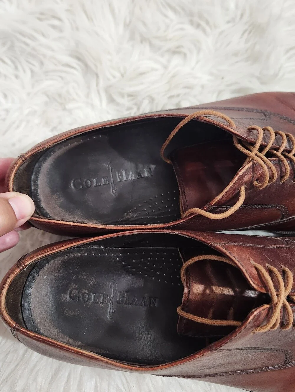 Cole Haan Brown Leather Air Adams Oxford Shoes 10.5